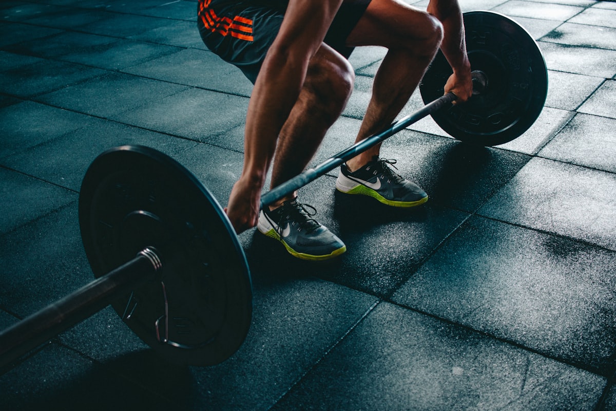 Member training with a barbell